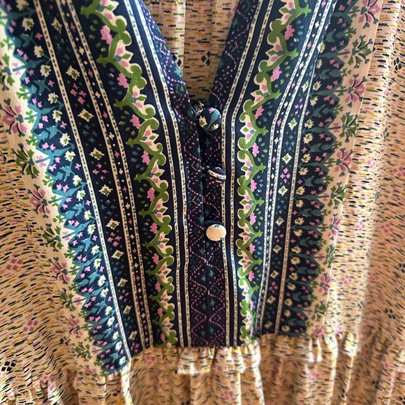 VERONICA BEARD BOHO FLORAL SILK MINI DRESS SIZE 4 - Picture 3 of 13